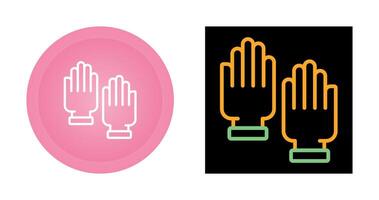 Rubber Gloves Vector Icon