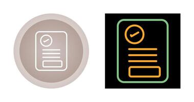 Document Approval Vector Icon