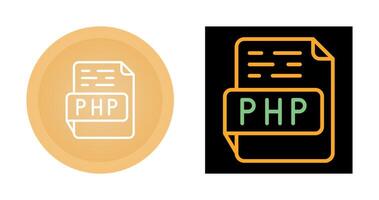 icono de vector de php