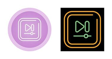 Video Next Track Square Vector icon