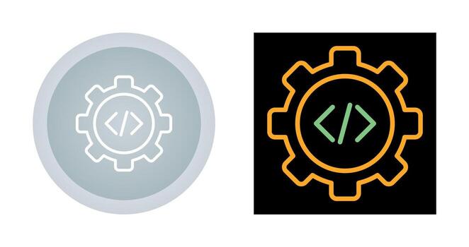 icono de vector de codificación