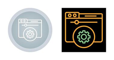 Hosting Control Panel Vector Icon