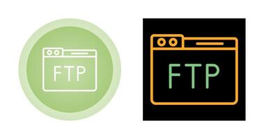 icono de vector ftp