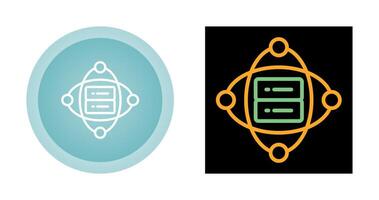 Cluster Server Vector Icon