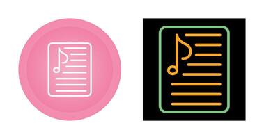 Music Playlist Vector Icon