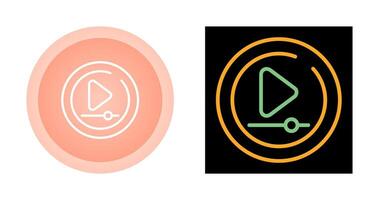 Video Play Circle Vector Icon