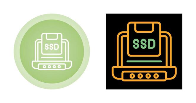 Solid State Drive Vector Icon