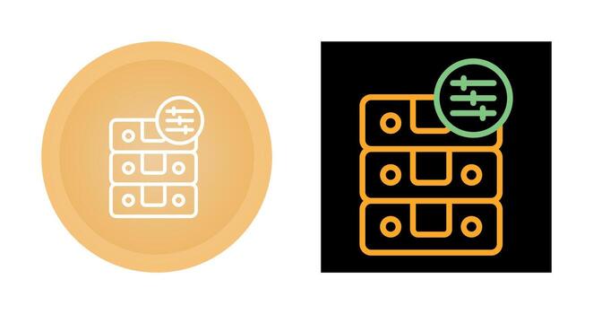 icono de vector de base de datos