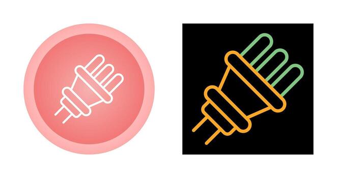 icono de vector de enchufe