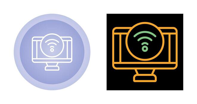 icono de vector de computadora