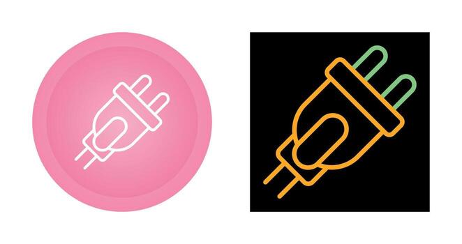 icono de vector de enchufe