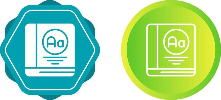 icono de vector de diccionario