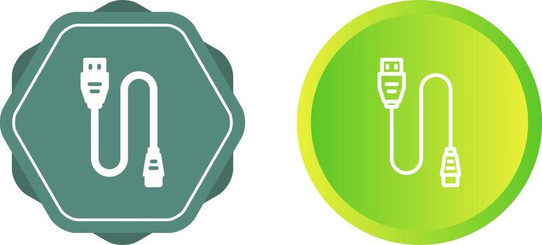 Printer Cable Vector Icon