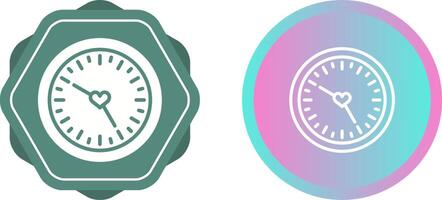 Love clock Vector Icon