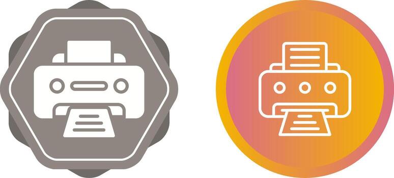 icono de vector de impresora