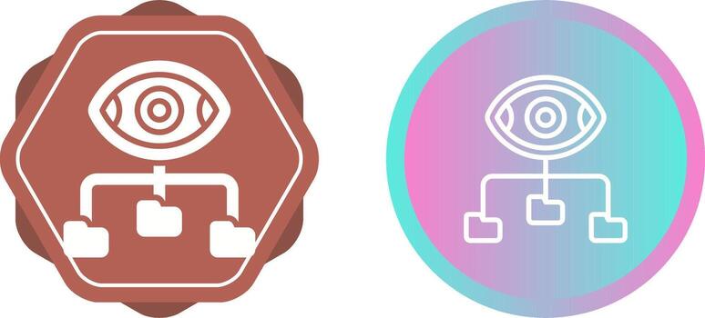 icono de vector de visualización de datos