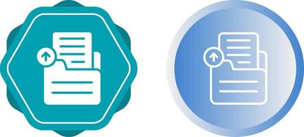 Document Upload Vector Icon