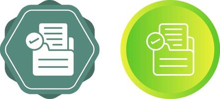 Document Approval Vector Icon