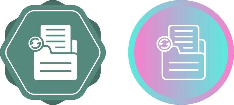 Document Sync Vector Icon