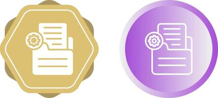 Document Settings Vector Icon
