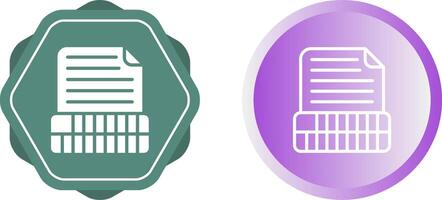 Document Insert Table Vector Icon