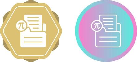 Document Insert Formula Vector Icon