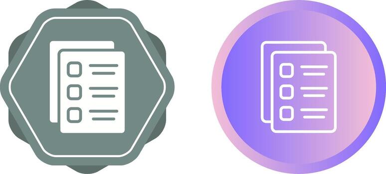 Document Bullets Vector Icon