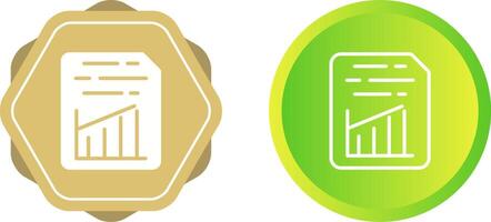 Document Insert Graph Vector Icon
