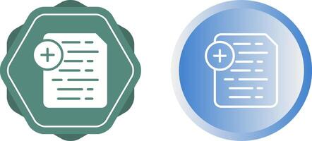 Document Insert Icon Vector Icon