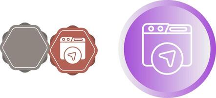 Website Navigation Vector Icon