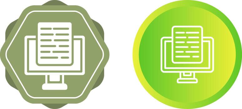 documento presentación vector icono