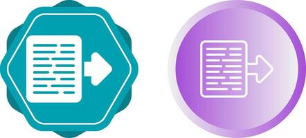 Document Export Vector Icon
