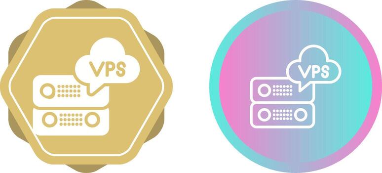 VPS Hosting Vector Icon