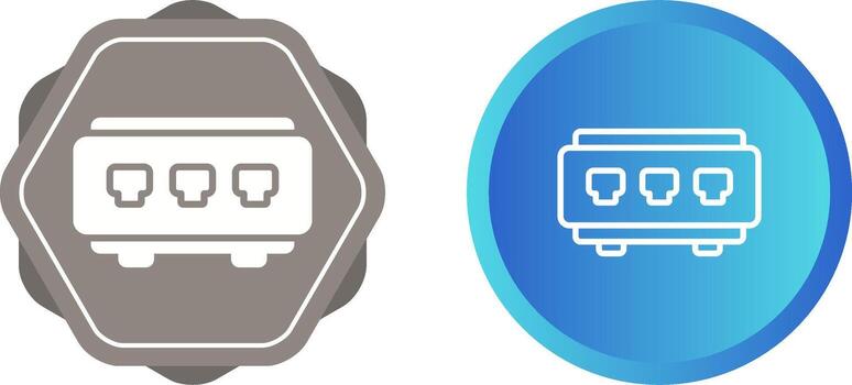 icono de vector de interruptor de red