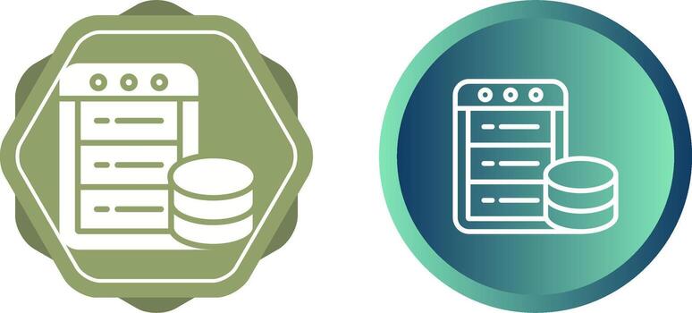 icono de vector de base de datos