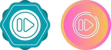 Fast Forward Button Vector Icon