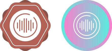 Audio Spectrum Circle Vector Icon