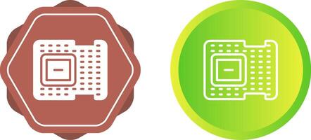 icono de vector de procesador