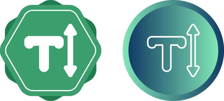 icono de vector de texto