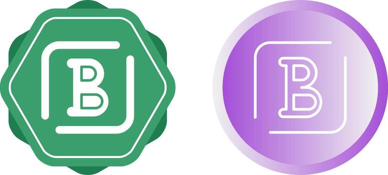 negrita vector icono