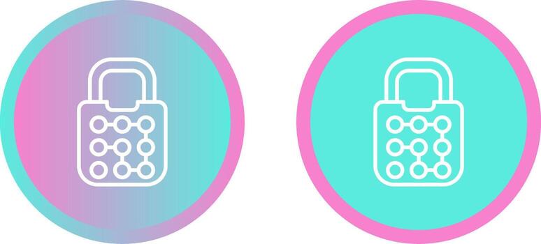 icono de vector de bloqueo de patrón