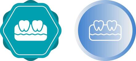 icono de vector de dientes
