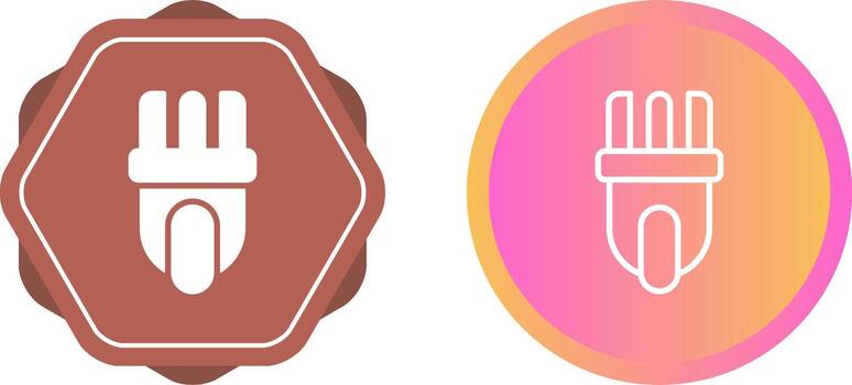 icono de vector de enchufe