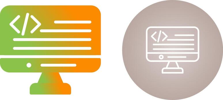 icono de vector de lenguaje de programación