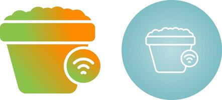 Smart Plant Pot Vector Icon