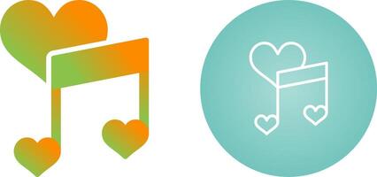 Love songs Vector Icon