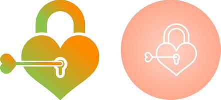 Love lock Vector Icon