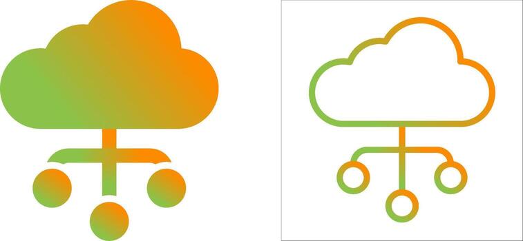 Cloud Computing Vector Icon