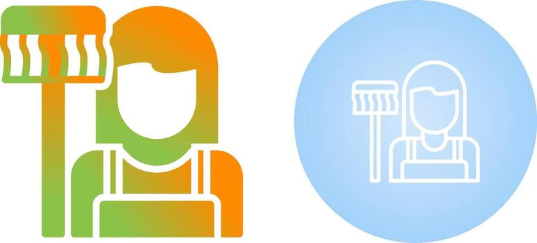 Housekeeper Vector Icon