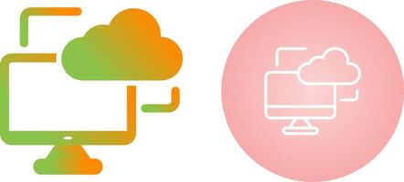 Cloud Monitoring Vector Icon